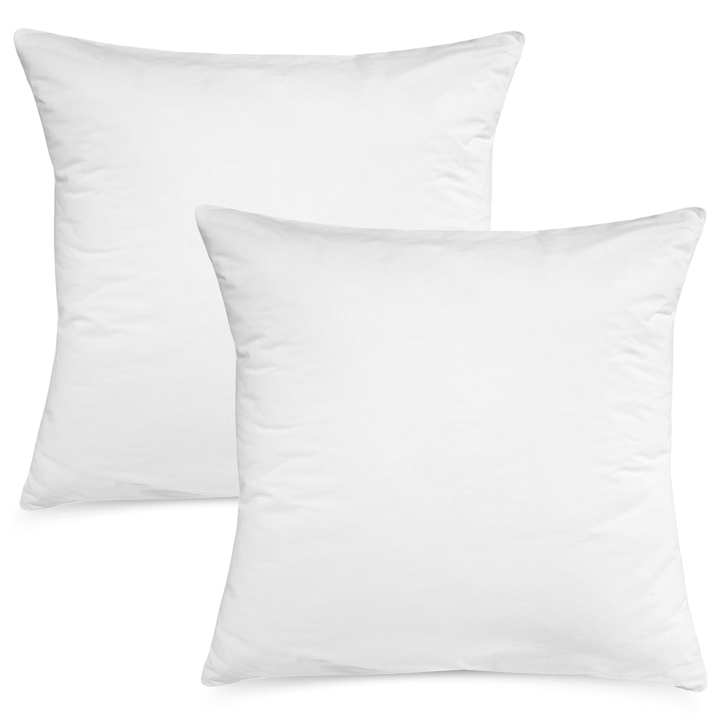 Digital Decor Premium Hypoallergenic Throw Pillow Inserts Sham - Decorative White Square Form Pillow Inserts - Perfect for Bedroom, Sofa & Couch